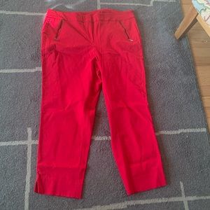 LANE BRYANT Red pants w spandex stretch
